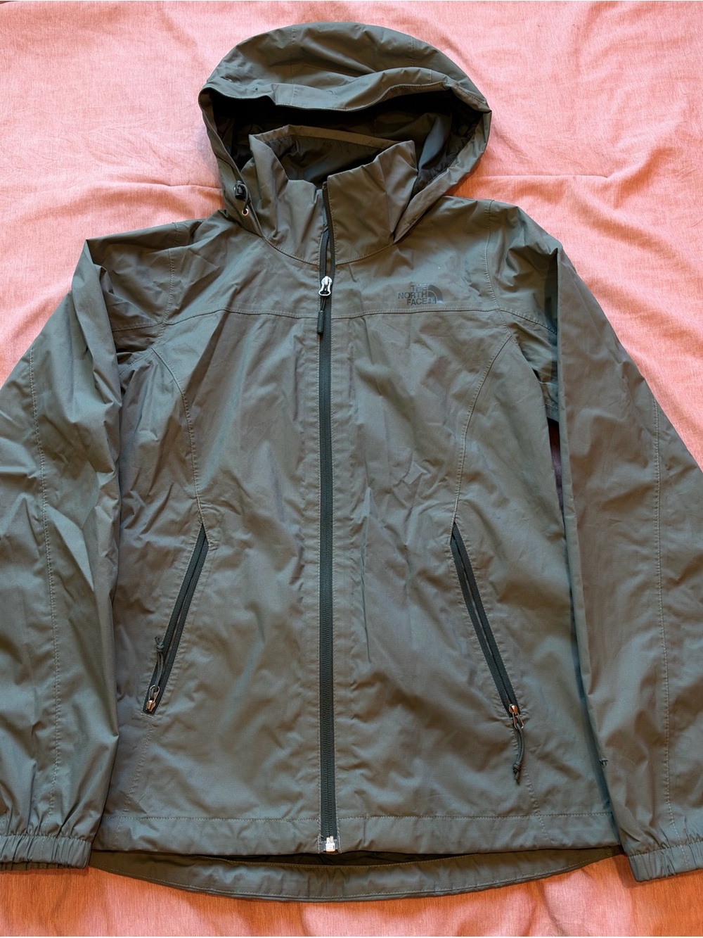The North Face Women's Hooded Rain Jacket - Green